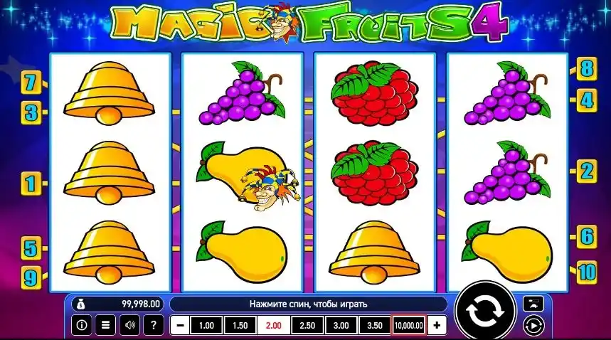 Gra w kasynach online w Polsce Magic Fruits 4